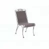 Woodard Briarwood Wrought Iron High Back Dining Side Chair - Angled - Woodard Briarwood Wrought Iron High Back Dining Side Chair - Angled