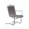 Woodard Briarwood High Back Spring Base Chair - Angled - Woodard Briarwood High Back Spring Base Chair - Angled