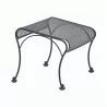 Woodard Briarwood Wrought Iron Ottoman - Angled - Woodard Briarwood Wrought Iron Ottoman - Angled