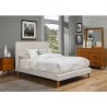 Britney Standard King Upholstered Platform Bed in Light Grey Linen - Lifestyle 2