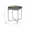 Zuo Modern Bronson Side Table Bronze - Seat Dimension - Zuo Modern Bronson Side Table Bronze - Seat Dimension