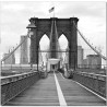 J&M Furniture Acrylic Wall Art Brooklyn Bridge Flag 