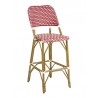 Hand Painted Aluminum Frame Barstool - BRT-01 - Bordeaux