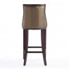 Manhattan Comfort Fifth Avenue 45 in. Bronze and Walnut Beech Wood Bar Stool Back