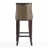 Manhattan Comfort Fifth Avenue 45 in. Bronze and Walnut Beech Wood Bar Stool Back - Manhattan Comfort Fifth Avenue 45 in. Bronze and Walnut Beech Wood Bar Stool Back