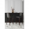 Manhattan Comfort Fifth Avenue Faux Leather Barstool in Pebble Grey