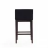 Manhattan Comfort Kingsley 38 in. Black and Dark Walnut Beech Wood Barstool Back - Manhattan Comfort Kingsley 38 in. Black and Dark Walnut Beech Wood Barstool Back
