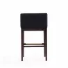 Manhattan Comfort Kingsley 38 in. Black and Dark Walnut Beech Wood Barstool Side - Manhattan Comfort Kingsley 38 in. Black and Dark Walnut Beech Wood Barstool Side
