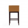 Manhattan Comfort Kingsley 38 in. Camel and Dark Walnut Beech Wood Barstool Side