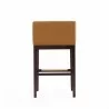Manhattan Comfort Kingsley 38 in. Camel and Dark Walnut Beech Wood Barstool Back - Manhattan Comfort Kingsley 38 in. Camel and Dark Walnut Beech Wood Barstool Back