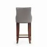 Manhattan Comfort Modern Shubert Barstool Upholstered Leatherette with Beech Wood Legs Dark Taupe Back - Manhattan Comfort Modern Shubert Barstool Upholstered Leatherette with Beech Wood Legs Dark Taupe Back
