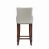 Manhattan Comfort Modern Shubert Barstool Upholstered Leatherette with Beech Wood Legs Light Grey Ba - Manhattan Comfort Modern Shubert Barstool Upholstered Leatherette with Beech Wood Legs Light Grey Ba