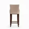 Manhattan Comfort Modern Shubert Barstool Upholstered Leatherette with Beech Wood Legs Tan Back - Manhattan Comfort Modern Shubert Barstool Upholstered Leatherette with Beech Wood Legs Tan Back