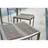 Whiteline Modern Living Stone Backless Outdoor Barstool - Set of 4 - Whiteline Modern Living Stone Backless Outdoor Barstool - Set of 4