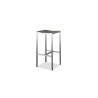 Whiteline Modern Living Stone Backless Outdoor Barstool - Set of 4