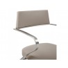 Whiteline Modern Living Zuri Barstool - Taupe - Backrest