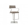 Whiteline Modern Living Zuri Barstool - Taupe - Perspective