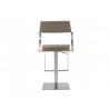 Whiteline Modern Living Zuri Barstool - Taupe - Rear