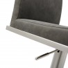 Clay Barstool in Gray- closer view 2
