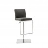 Clay Barstool in Gray- side view 2