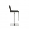 Clay Barstool in Gray- side view 1