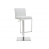 Whiteline Modern Living Clay Barstool - White - Perspective