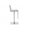 Whiteline Modern Living Clay Barstool - White - Side