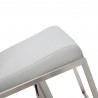 Clay Barstool in White- closer view 1