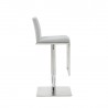 Clay Barstool in White- side view 2