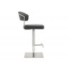 Whiteline Modern Living Maureen Barstool - Dark Grey - Side