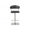 Whiteline Modern Living Maureen Barstool - Dark Grey - Front