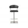 Whiteline Modern Living Maureen Barstool - Dark Grey - Front