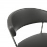 Maureen Barstool in Dark Gray- closer view 3