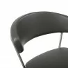 Maureen Barstool in Dark Gray- closer view 3 - Maureen Barstool in Dark Gray- closer view 3