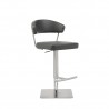 Maureen Barstool in Dark Gray- side view 1