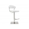 Whiteline Modern Living Maureen Barstool - White - Perspective