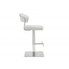 Whiteline Modern Living Maureen Barstool - White - Side