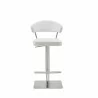 Maureen Barstool in White- front view 1 - Maureen Barstool in White- front view 1