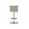 Whiteline Modern Living Watson Barstool - White - Rear