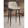 Whiteline Modern Living Franklin Counter Stool in Taupe Faux Leather - Lifestyle
