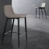 Whiteline Modern Living Franklin Counter Stool in Taupe Faux Leather - Lifestyle 3 - Whiteline Modern Living Franklin Counter Stool in Taupe Faux Leather - Lifestyle 3