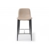 Whiteline Modern Living Franklin Counter Stool in Taupe Faux Leather - Front Wider View