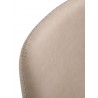 Whiteline Modern Living Franklin Counter Stool in Taupe Faux Leather - Seat Back Top View