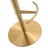Carter Barstool With Adjustable Height And Swivel in Green Velvet Seat in Gold Base - Leg Frame  - Carter Barstool With Adjustable Height And Swivel in Green Velvet Seat in Gold Base - Leg Frame 