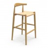 Aeon Troy Papercord Bar Height Stool Natural Frame / Natural Papercord Front - Aeon Troy Papercord Bar Height Stool Natural Frame / Natural Papercord Front