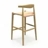 Aeon Troy Papercord Bar Height Stool Natural Frame / Natural Papercord Back - Aeon Troy Papercord Bar Height Stool Natural Frame / Natural Papercord Back