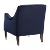 Sunpan Patrice Lounge Chair - Abbington Navy - Back Side Angle