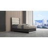 Whiteline Modern Living Pino Bed Twin In High Gloss Dark Grey Angley - Lifestyle
