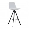 Bellini Modern Living Sandy Barstool White,Yellow, Front Side Angle
