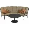 Bridgetown Curved Seating Sofa with Pedestal Tea Table - Silo - Bridgetown Curved Seating Sofa with Pedestal Tea Table - Silo